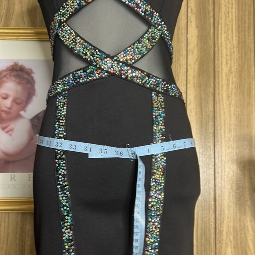 Avec Black Rhinestone Dress - Picture 5 of 16